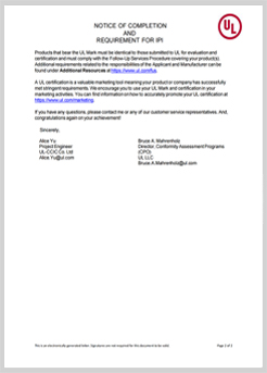 UL Verification Report OF Thermal Conductive Silica Gel