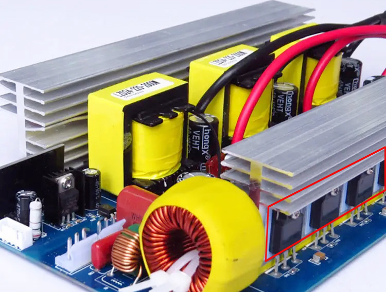 The role of thermal conductive silicone pads in MOSFETs