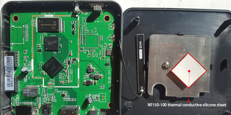 Thermal conductive silicone sheets: heat management tool for set-top box