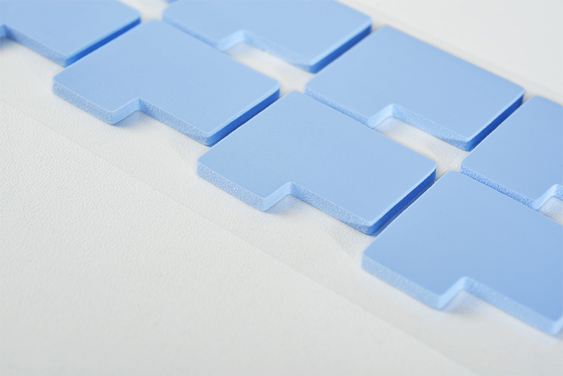Blue silicone  thermal pads