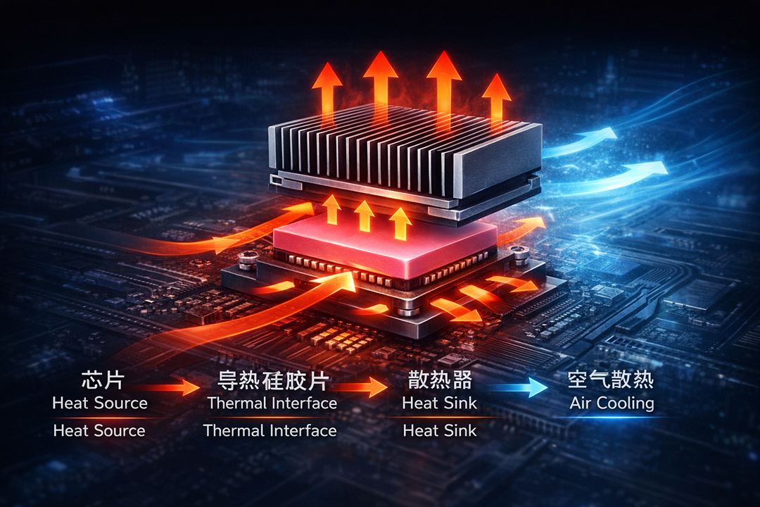Heat conduction path diagram