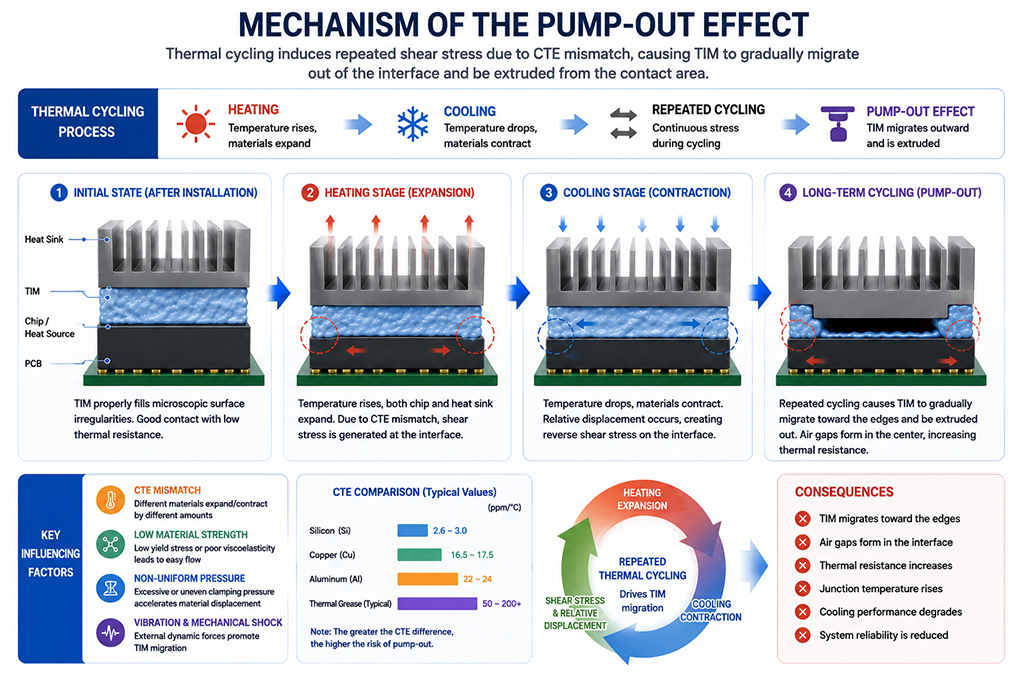 mechanism of the pump-out effect