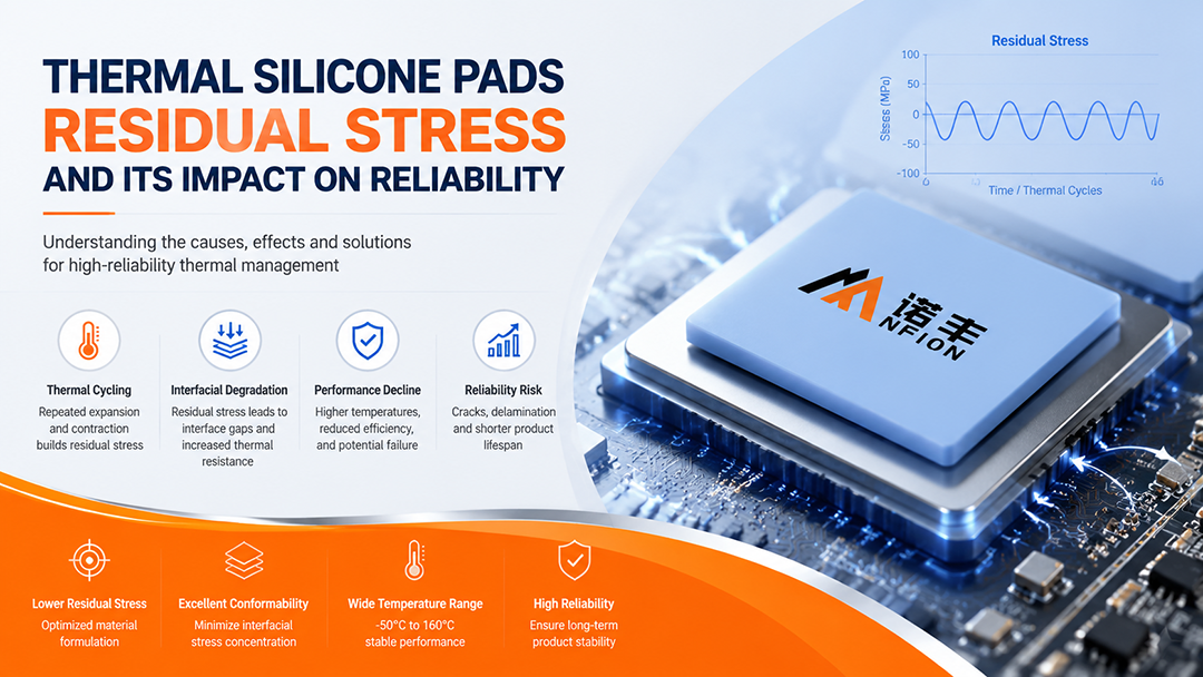 Residual Stress in Thermal Silicone Pads and Its Impact on Long-Term Electronic Reliability